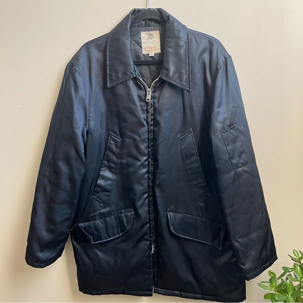 Horace Men's Knight Watchman Hooded black Jacket coat Size M